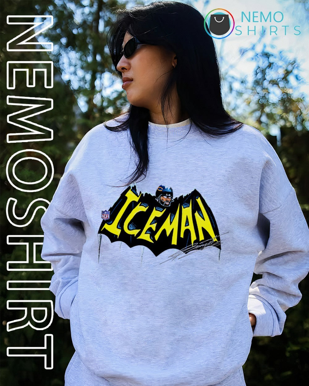 Ice Man Bat Man Chicago Bears player shirt