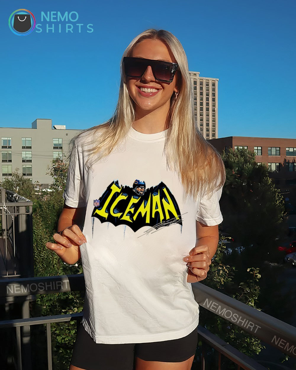 Ice Man Bat Man Chicago Bears player shirt