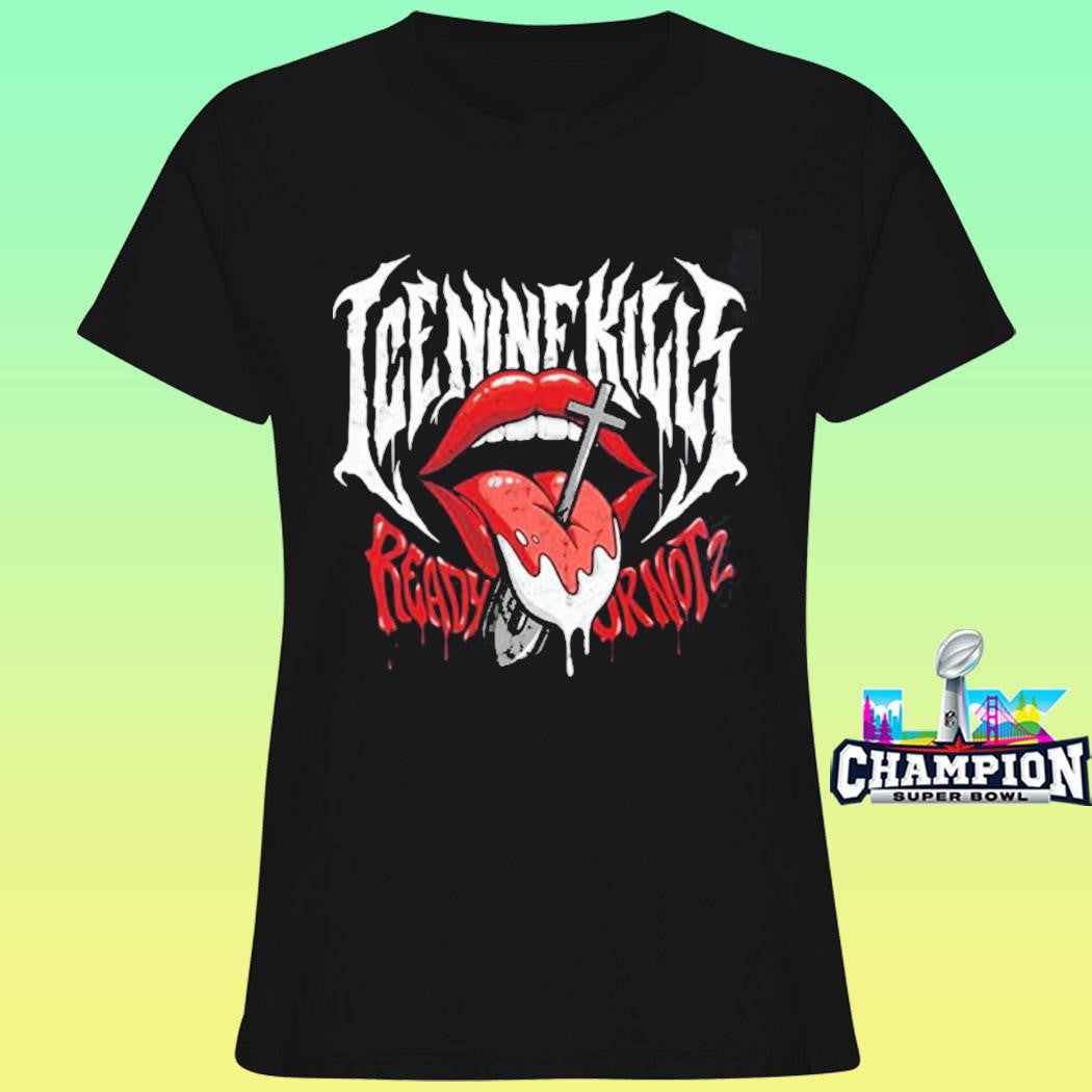 Ice Nine Kills Grave Diggler X Ready Or Not 2 Here I Come Tongue Shovel Shirt