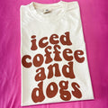 Iced Coffee & Dogs Comfort Colors T-Shirt 'NLB' Hoodie, Sweatshirt | CiraTrend.com