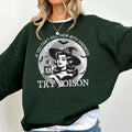 If You Can't, Just Try Poison  Funny Sweatshirt Casual Street Style Fleece Crewneck Pullover Sweatshirt Tops Trendy For...