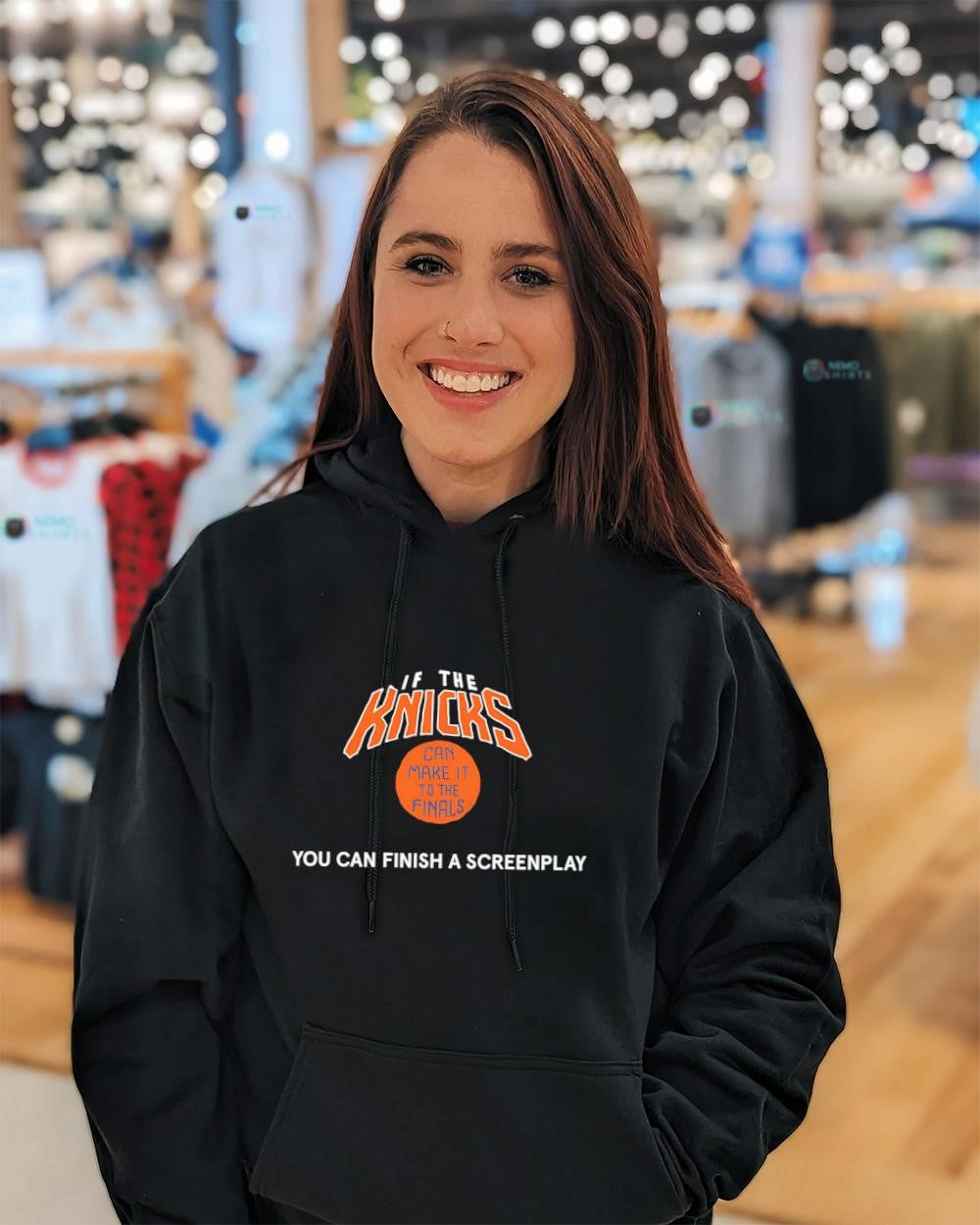 If the Knicks can make it to the finals you can finish a screenplay shirt