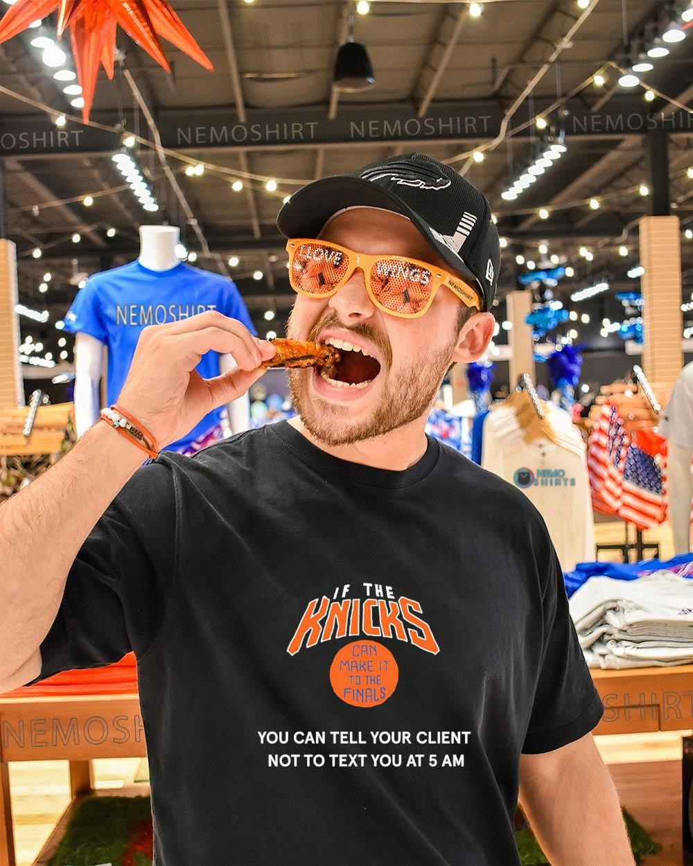 If the Knicks can make it to the finals you can tell your client not to text you at 5 AM shirt