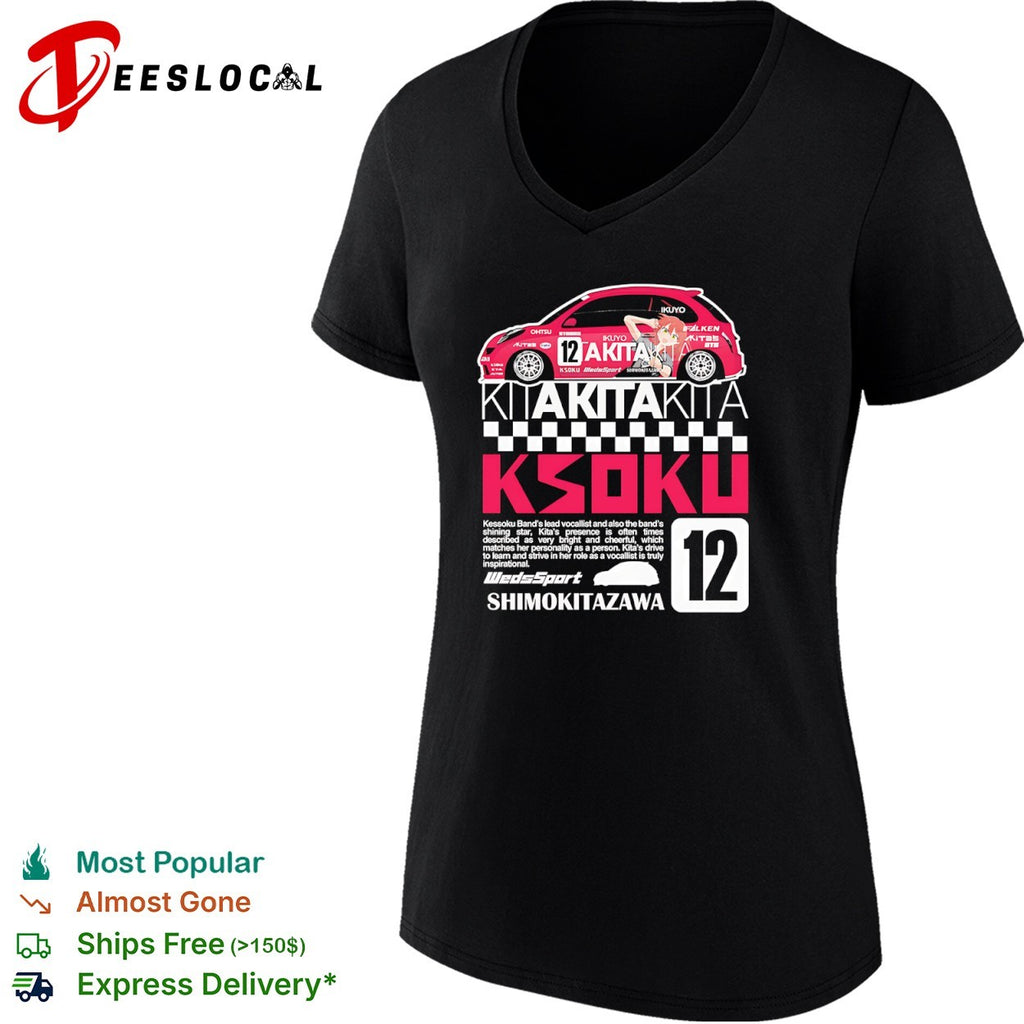 Ikuyo Kita Kessoku Band Bocchi the Rock Anime Racing Car 12 shirt