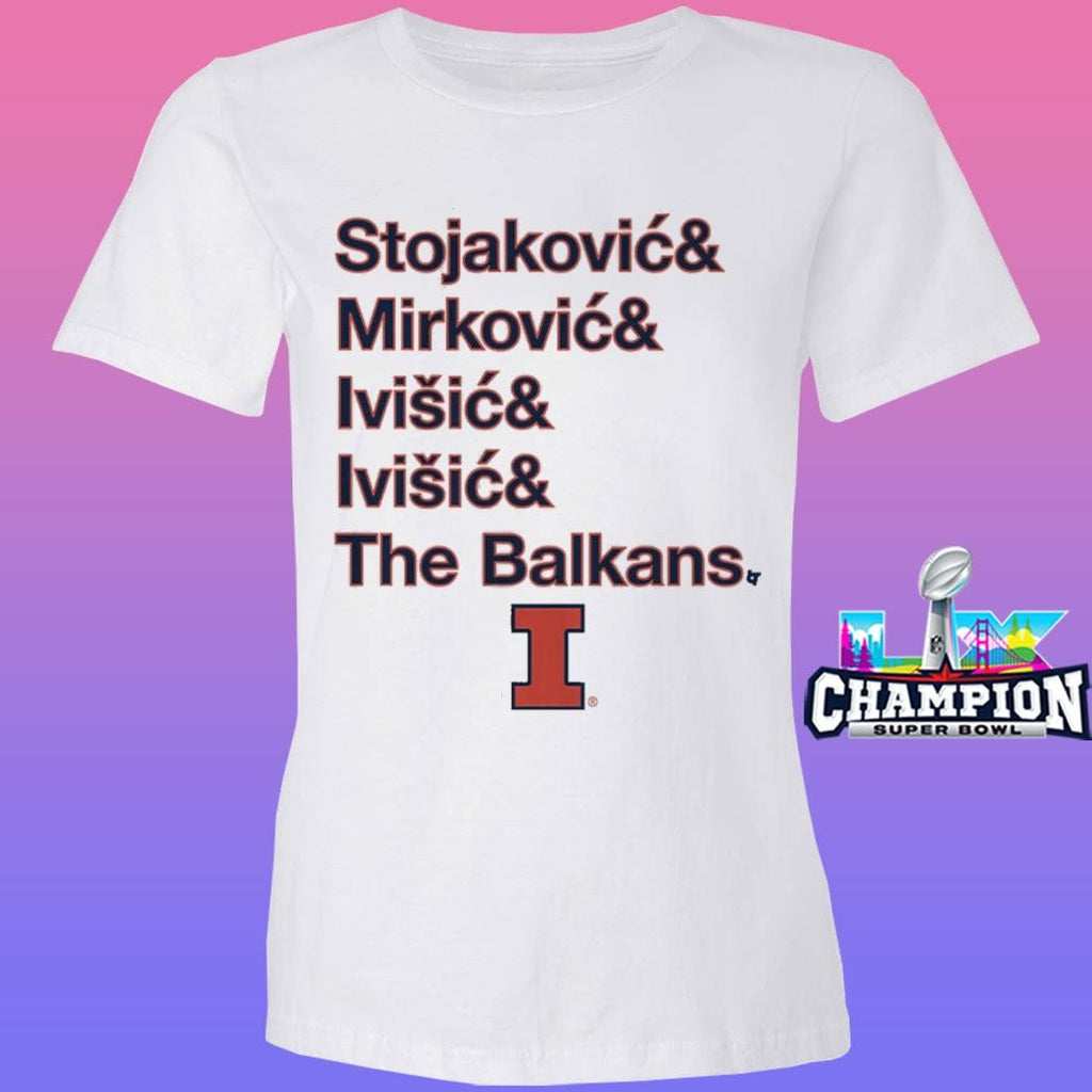 Illinois Basketball Stojakovic And Mirkovic And Ivisic And Ivisic And The Balkans Shirt