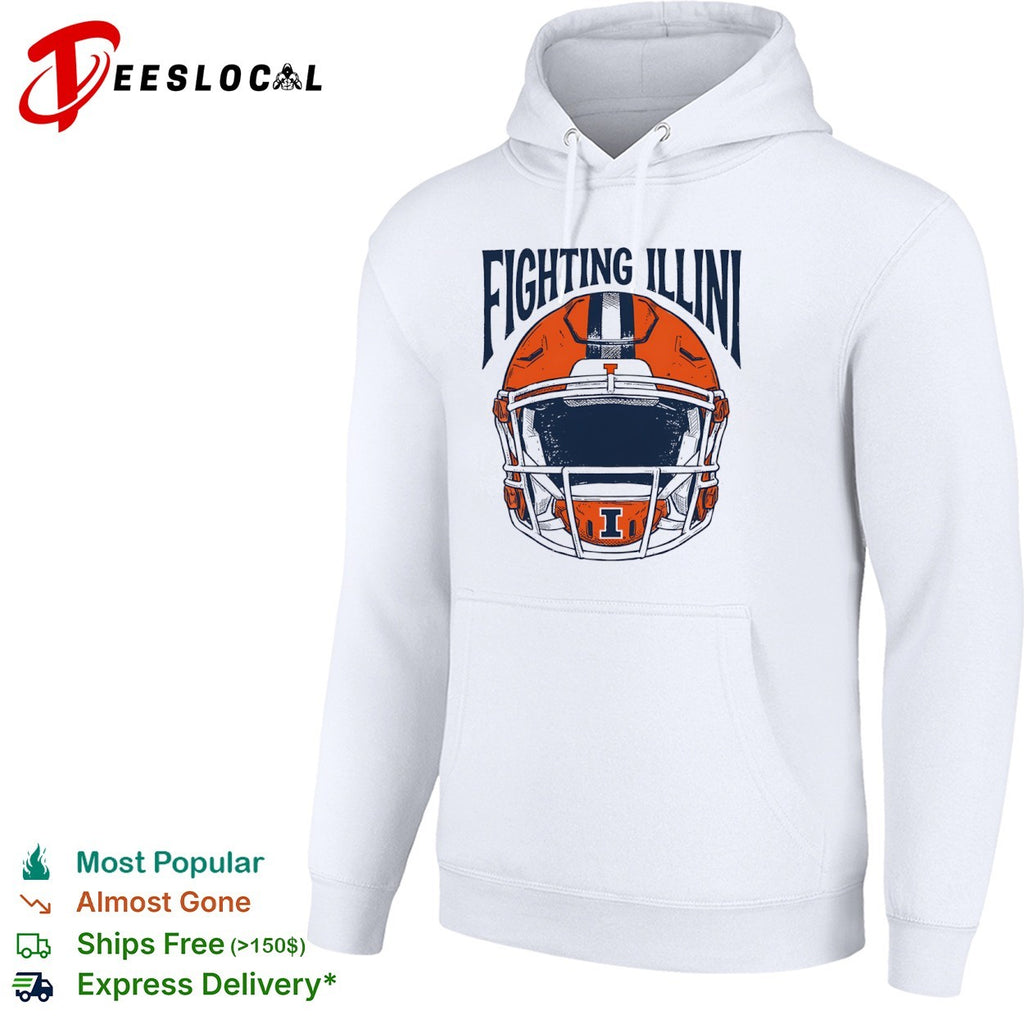 Illinois Fighting Illini football helmet shirt