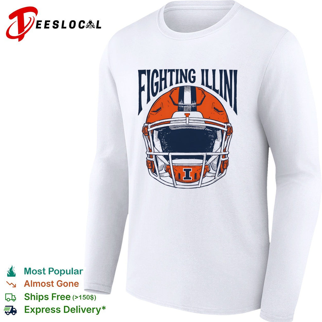 Illinois Fighting Illini football helmet shirt