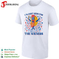 I’m Just Here for the Wieners Hot Dog Fourth of July Patriotic Party Casual shirt