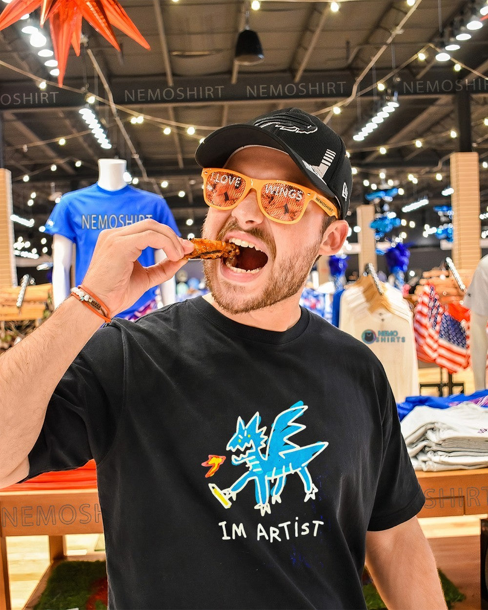 Im artist dragon fire shirt