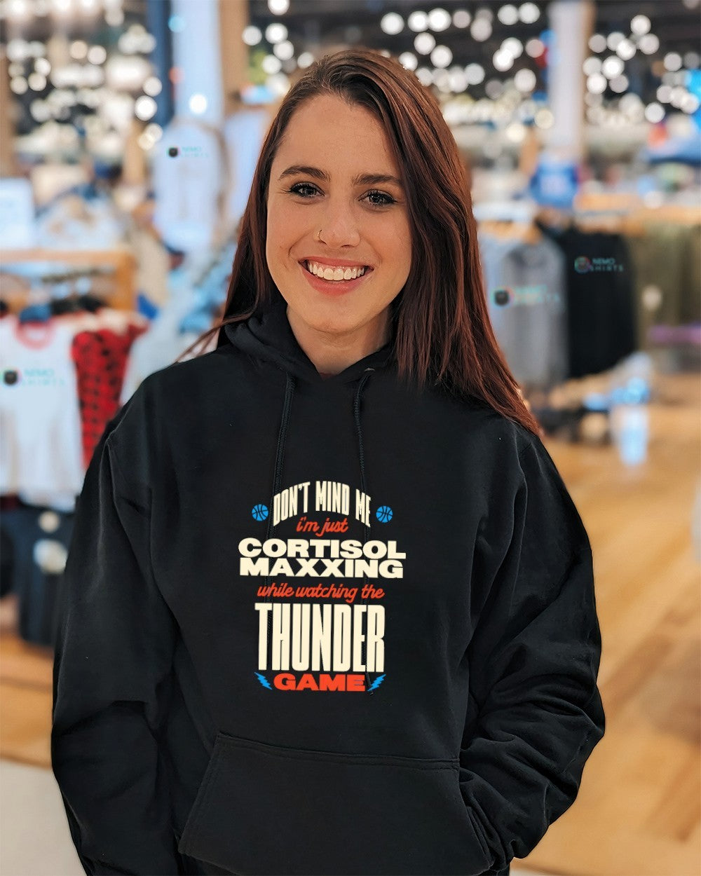 I’m just cortisol maxxing while watching the OKC Thunder game don’t mind me shirt