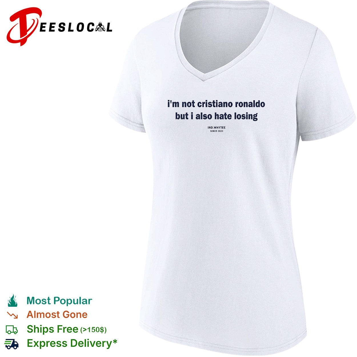 I’m not Cristiano Ronaldo but I also hate losing shirt