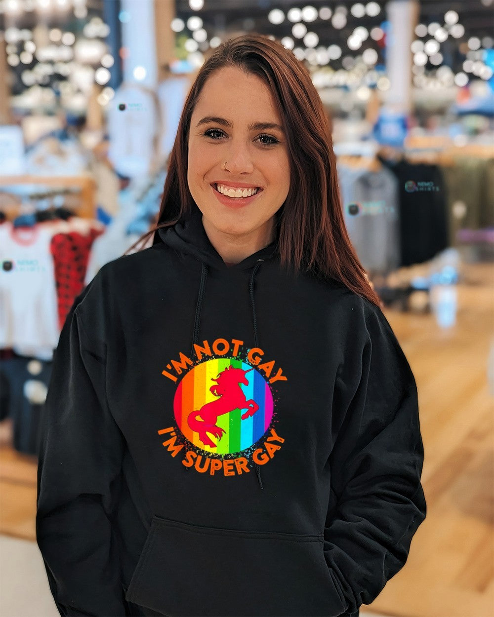 I’m not gay I’m super gay unicorn silhouette LGBT Pride shirt