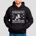 In Dreaming Of A White Christmas Ugly Sweater, Scarface White Christmas Black Or Red Sweatshirt Crew Neck, Holiday...
