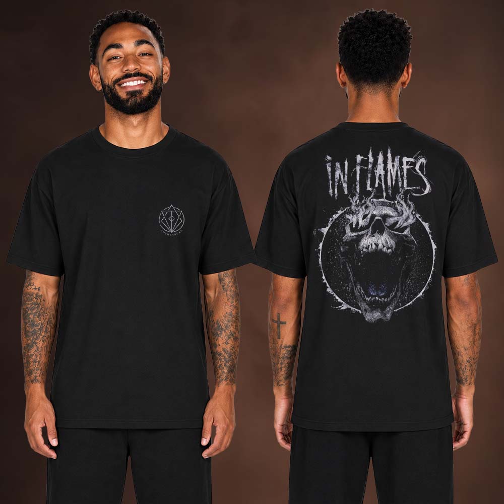 In Flames European Summer Tour 2026 Merch Screaming Skull Unisex T Shirt
