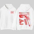In GLock We Trust Hoodie - Full Design Graphic White Hoodie - Streetwear for Men's & Women's Fit Long Sleeve Hoodie...