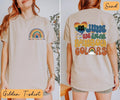 In June We Wear Rainbow Rainbow T Shirt Hoodie Sweater Womens Rights Are Human Rights Shirt LGBT Shirt Pride Shirt Love...