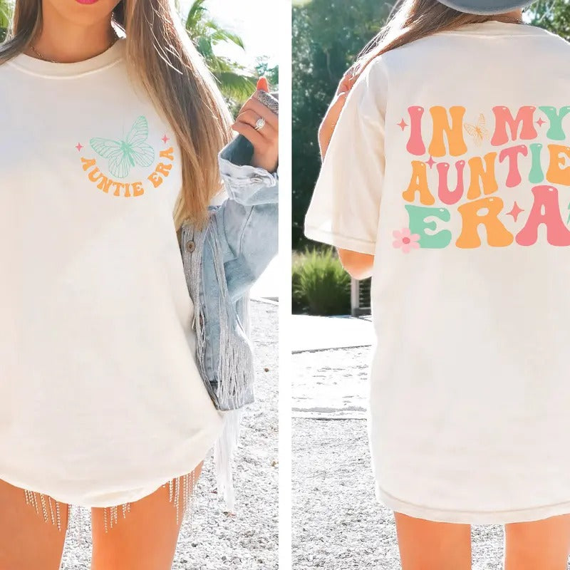 In My Auntie Era Shirt Auntie Shirt Aunt Shirt Gift For Aunts Eras Sweatshirt Cool Auntie Shirt TK43GN Hoodie | CiraTrend.com