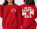 In My Baseball Mom Era Sweatshirt, Baseball Mama Crewneck, Sports Mom Gifts, Game Day Hoodie, Baseball Mom  T-shirt,...