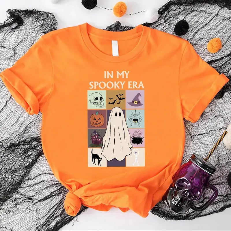 In My Spooky Era Halloween T-shirt Spooky Vibes Shirt Funny Fall Ghost Shirt Halloween Ghost Shirt Spooky Seasons Tee...