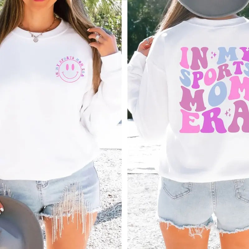 In My Sports Mom Era Sweatshirt, Sports Mom T-Shirts, Hoodie | CiraTrend.com