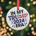 In My Trump 2024 Era Keepsake Ornament Gift,Patriotic Donald Trump Keepsake Ornaments for Christmas,Perfect Political...
