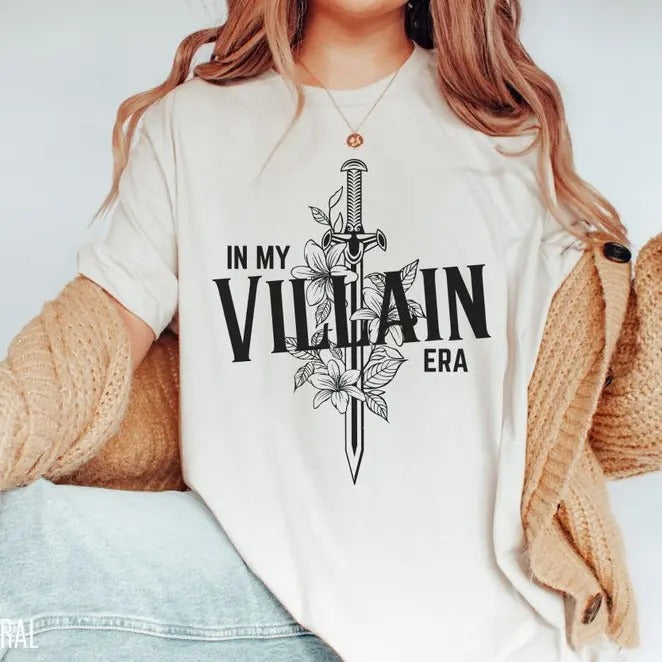 In my Villain Era Shirt, Villain T-Shirt, Villain T-Shirt, Villain Lover Shirt, Villain Era Shirt, Dark Romance Reader...