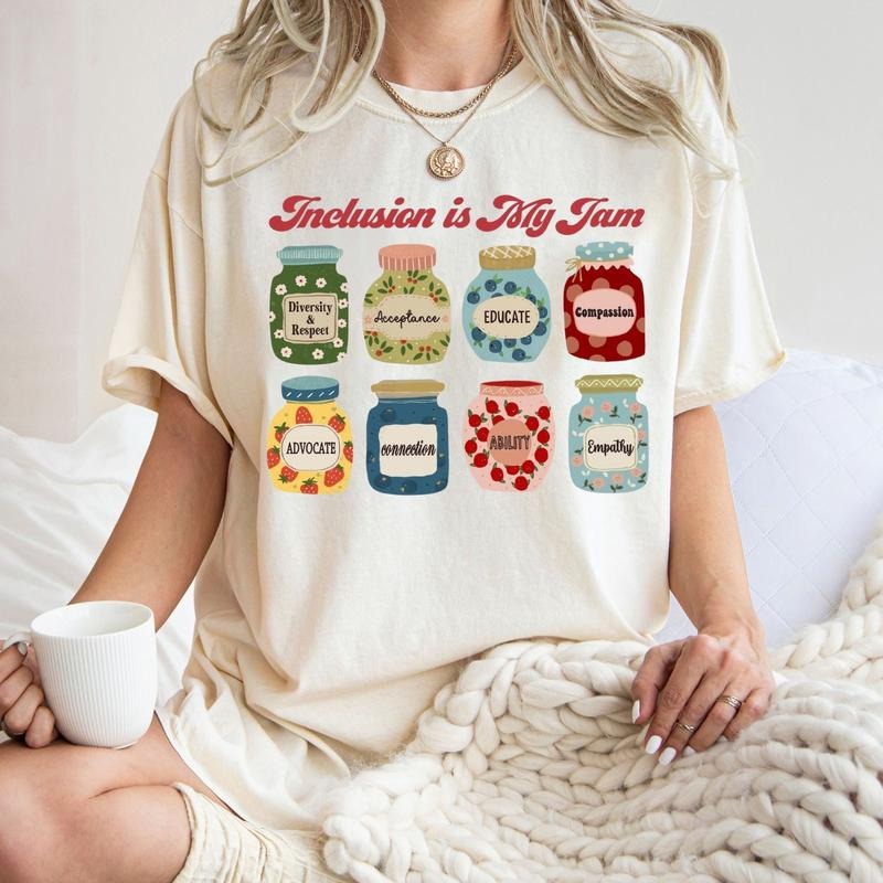 Inclusion Shirt, Neurodiversity Inclusion Is My Jam, Special Education Teacher, Autism Awareness, Autism Teacher,...