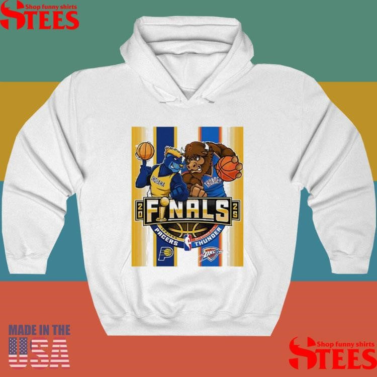Indiana Pacers Vs Oklahoma City Thunder 2025 Nba Finals Mascot T-shirt