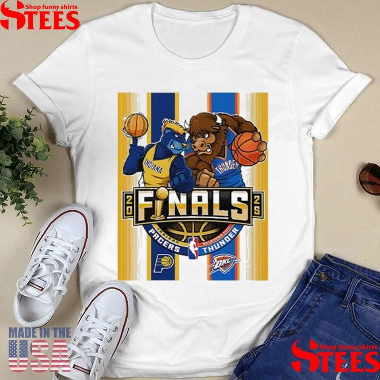 Indiana Pacers Vs Oklahoma City Thunder 2025 Nba Finals Mascot T-shirt