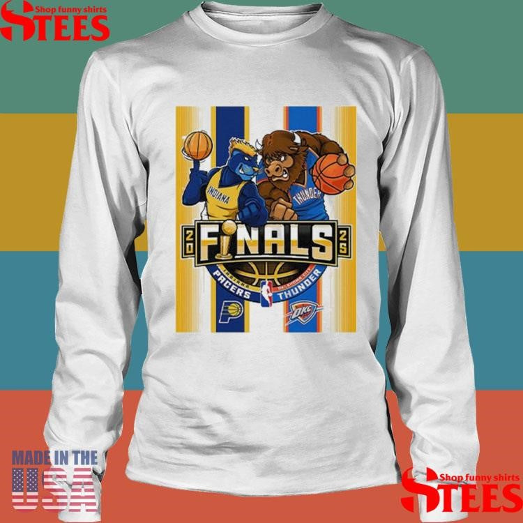 Indiana Pacers Vs Oklahoma City Thunder 2025 Nba Finals Mascot T-shirt