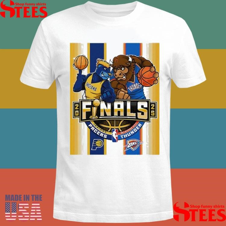 Indiana Pacers Vs Oklahoma City Thunder 2025 Nba Finals Mascot T-shirt