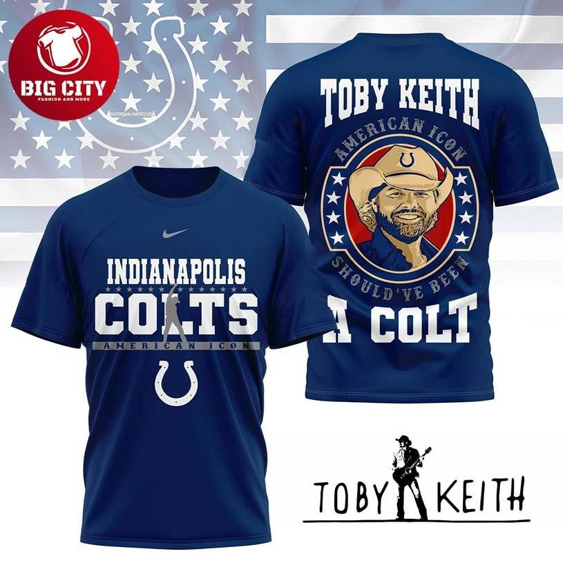 Indianapolis Colts Toby Keith American Icon Should’ve Been A Colts Two Sided Shirt
