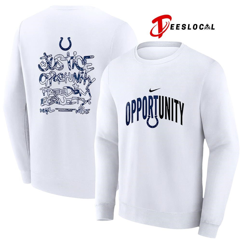 Indianapolis Colts justice opportunity freedom equity shirt