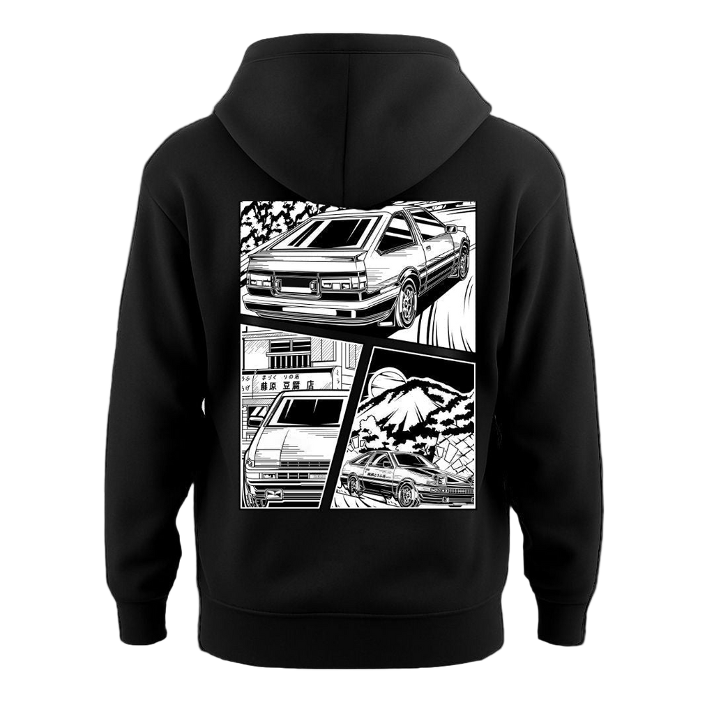 Initial D Comic AE86 Akina Mountain – Hoodie T-Shirts, Sweatshirt | CiraTrend.com (Image 1)