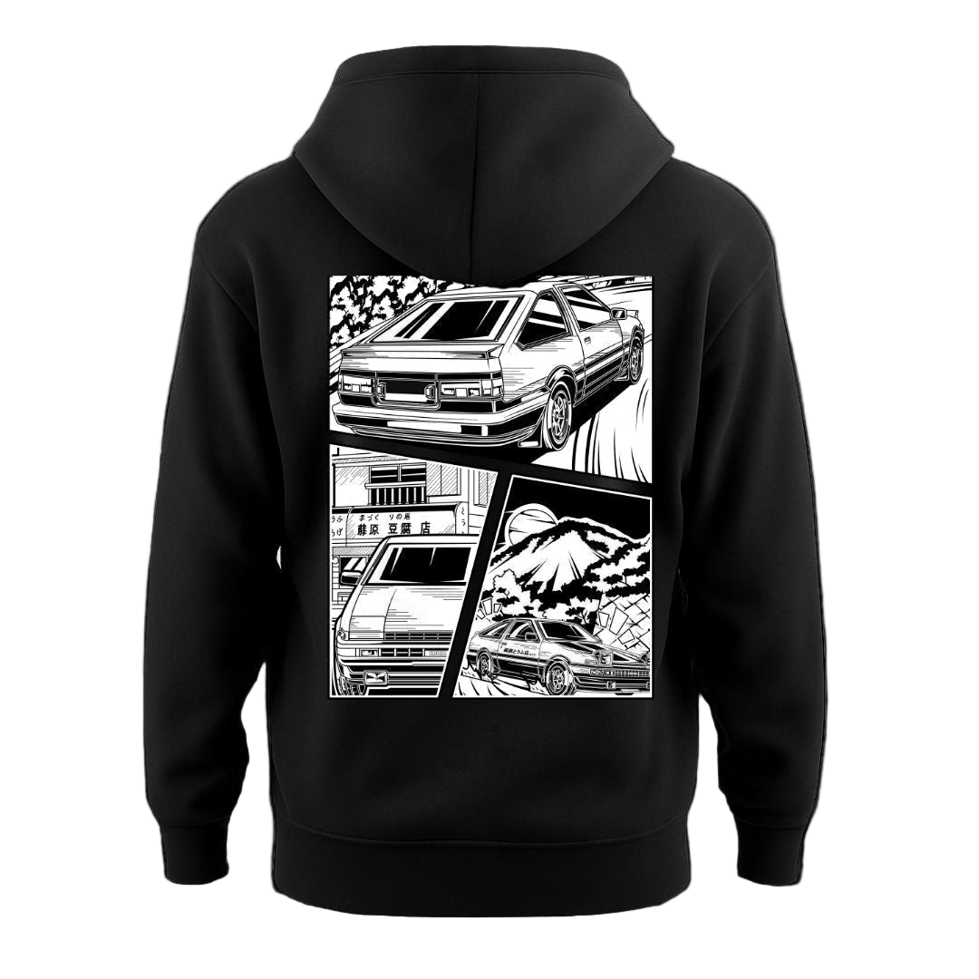 Initial D Comic AE86 Akina Mountain – Hoodie T-Shirts, Sweatshirt | CiraTrend.com (Image 1)