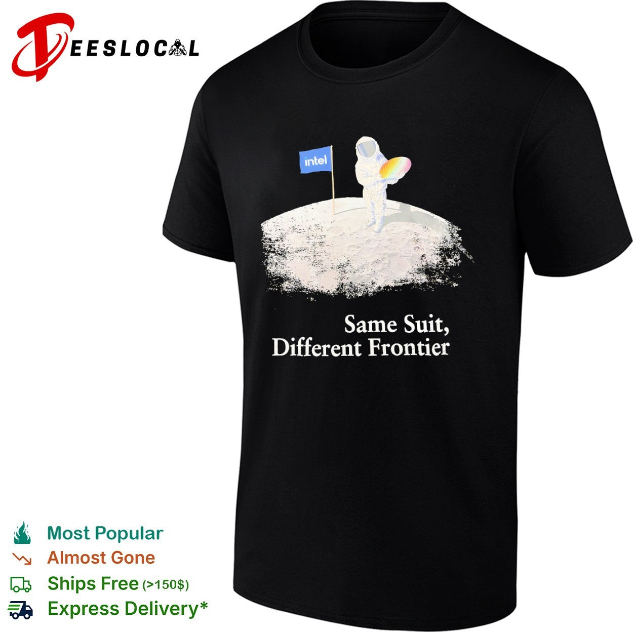 Intel astronaut same suit different frontier technology shirt