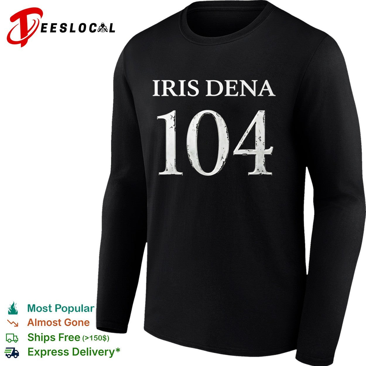 Iris Dena 104 metallic numbers shirt
