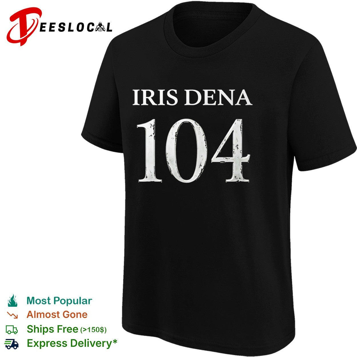 Iris Dena 104 metallic numbers shirt