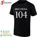 Iris Dena 104 metallic numbers shirt