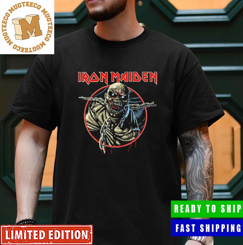 Iron Maiden Celebrate 40th Anniversary Piece Of Mind Chains Unisex T-Shirt