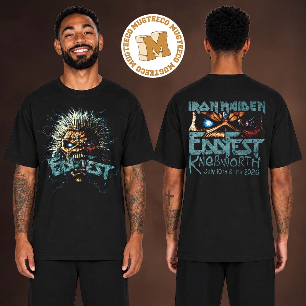 Iron Maiden Eddfest Knebworth 2026 Event Tee On July 10 And 11 2026 Two Sided Unisex T-Shirt