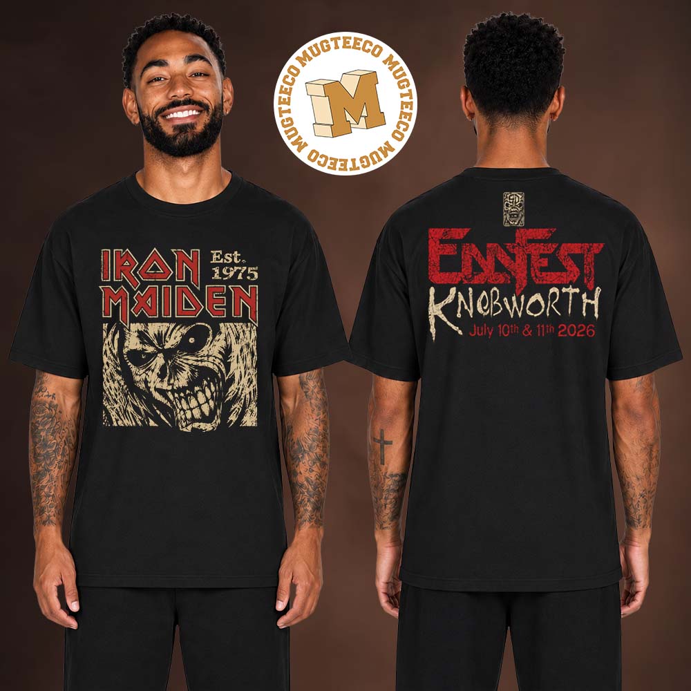 Iron Maiden Eddfest Knebworth 50th-Anniversary 2026 Event Tee On July 10 11 2026 Two Sided Unisex T-Shirt