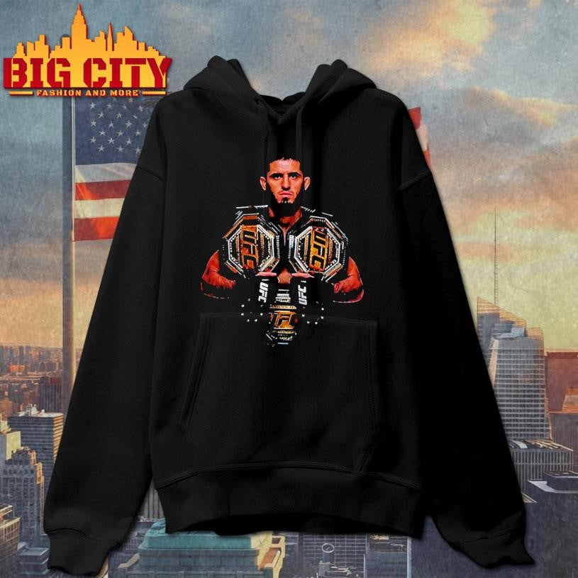 Islam Makhachev double UFC Champions belts 2025 shirt