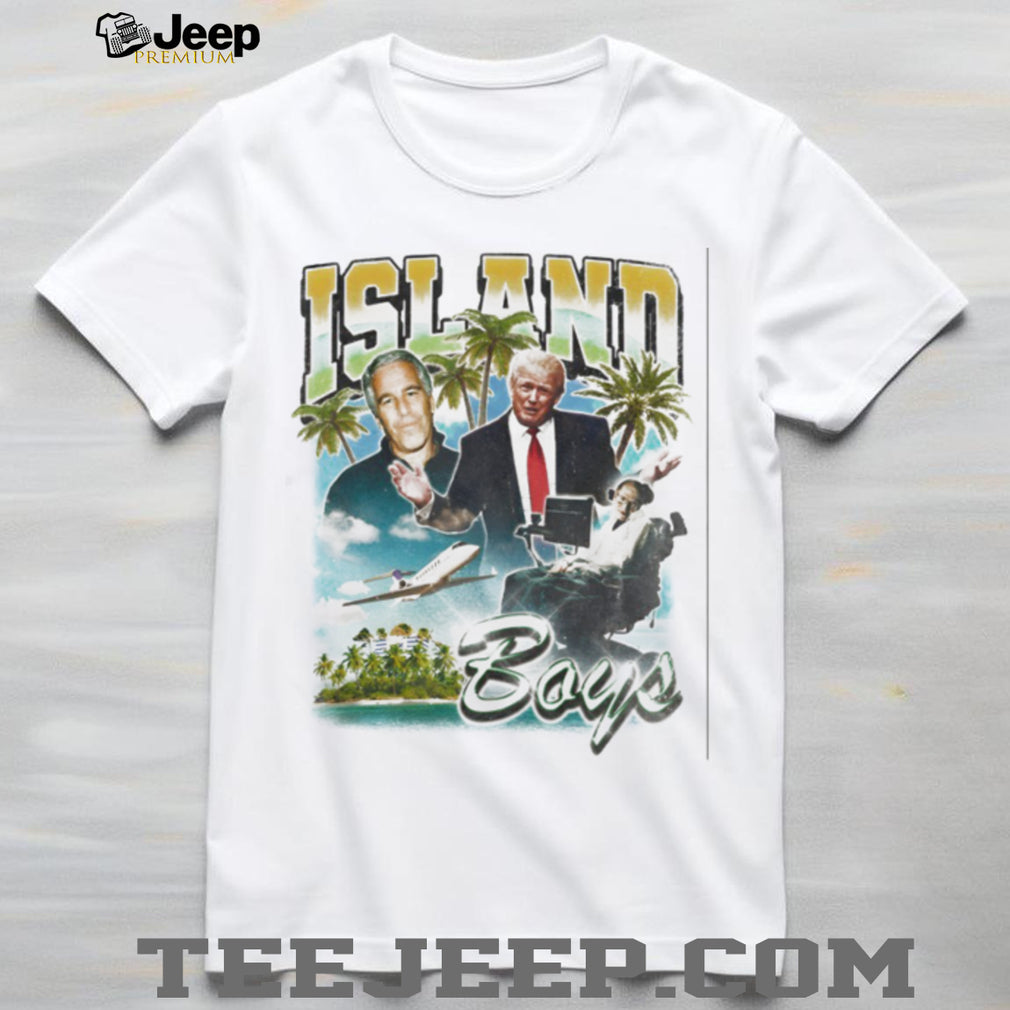 Island Boys Retro Tropical Parody Celebrity Graphic T Shirt