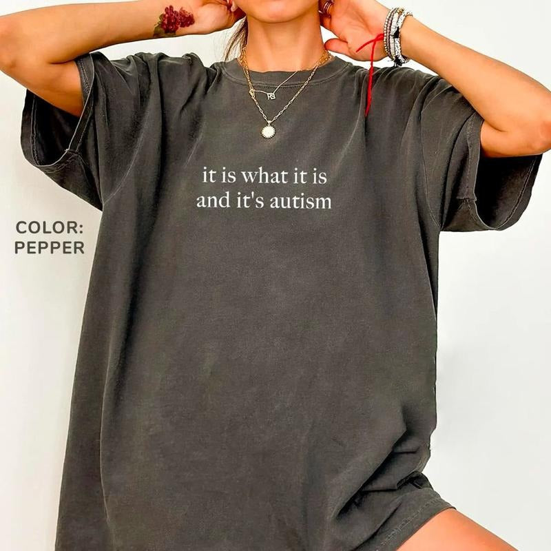 It Is What It Is And It's Autism Shirt, Autism Awareness Sweatshirt, Autism Mom Shirt, Neurodiversity Sweatshirt, Special...