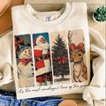 It's The Most Wonderful Time Of The Year Christmas Sweatshirt, Vintage Christmas Sweatshirt, Santa Sweater, Retro...
