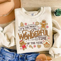 It's The Most Wonderful Time Of The Year Sweatshirt, Christmas Sweatshirt, Cute Gingerbread Sweater, Gift For...