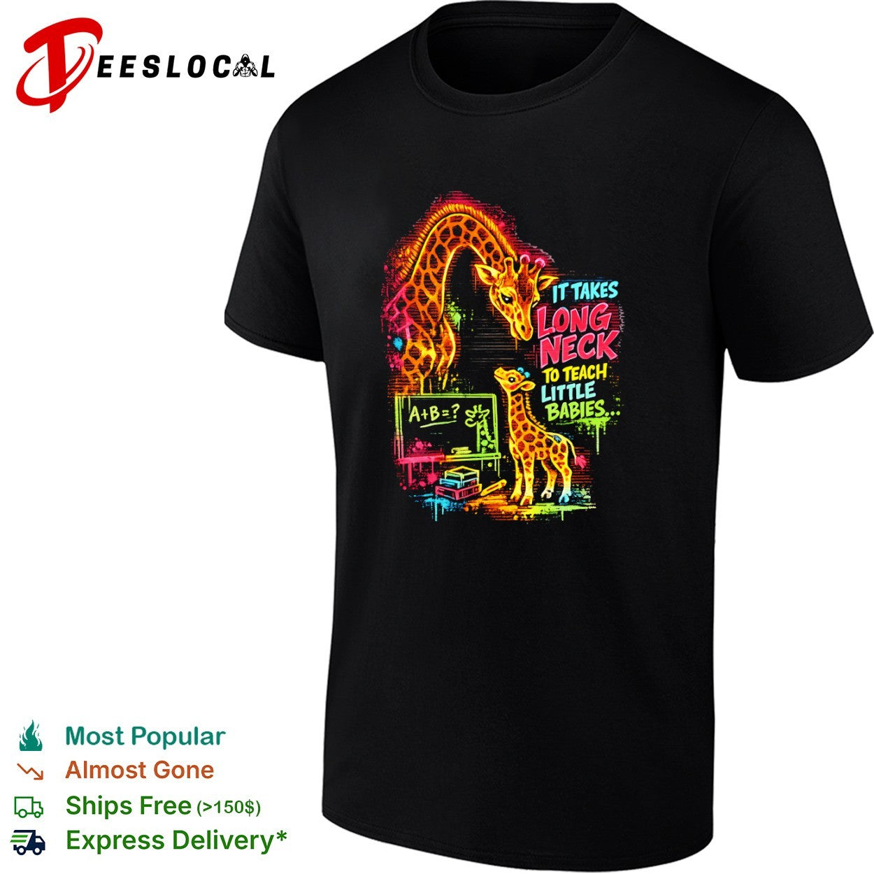 It takes long neck to teach little babies shirt