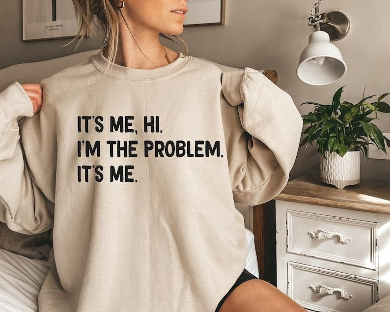 Its Me Hi I'm the Problem Black And White Book Spines  Hoodie and Sweater; T-shirt Sweatshirt | CiraTrend.com