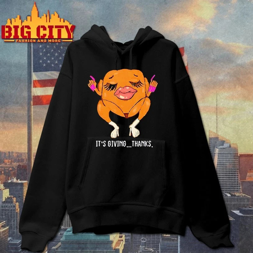 It’s giving thanks turkey funny Happy Thanksgiving shirt